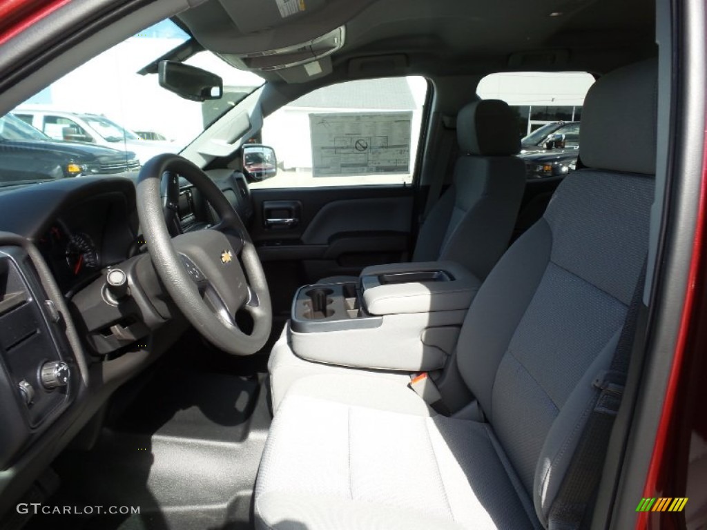 2015 Silverado 1500 WT Double Cab - Deep Ruby Metallic / Dark Ash/Jet Black photo #12