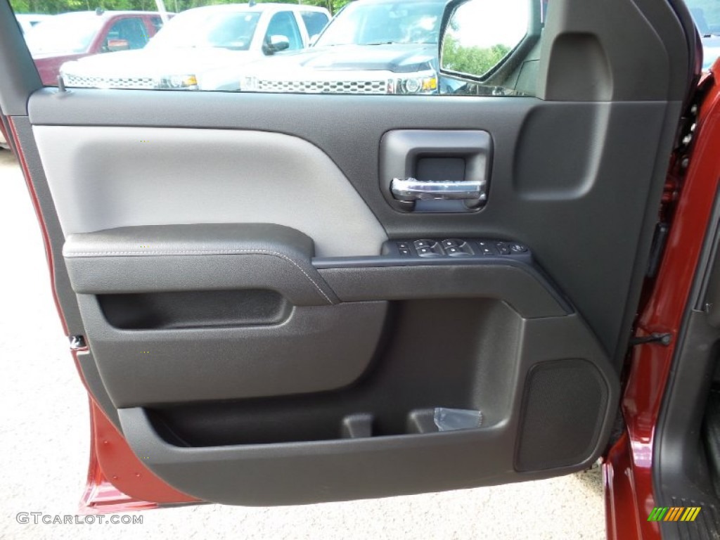 2015 Silverado 1500 WT Double Cab - Deep Ruby Metallic / Dark Ash/Jet Black photo #15