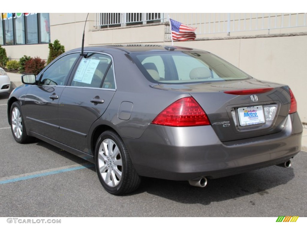 2007 Accord EX-L V6 Sedan - Desert Mist Metallic / Ivory photo #10