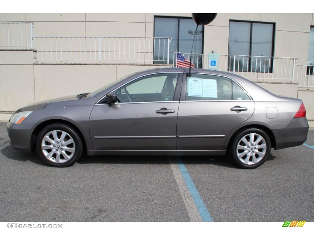 2007 Accord EX-L V6 Sedan - Desert Mist Metallic / Ivory photo #11