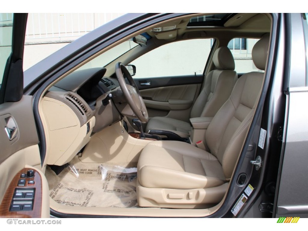 2007 Accord EX-L V6 Sedan - Desert Mist Metallic / Ivory photo #15