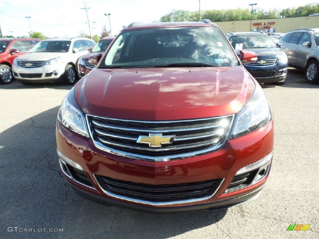 2015 Traverse LT AWD - Siren Red Tintcoat / Ebony photo #2