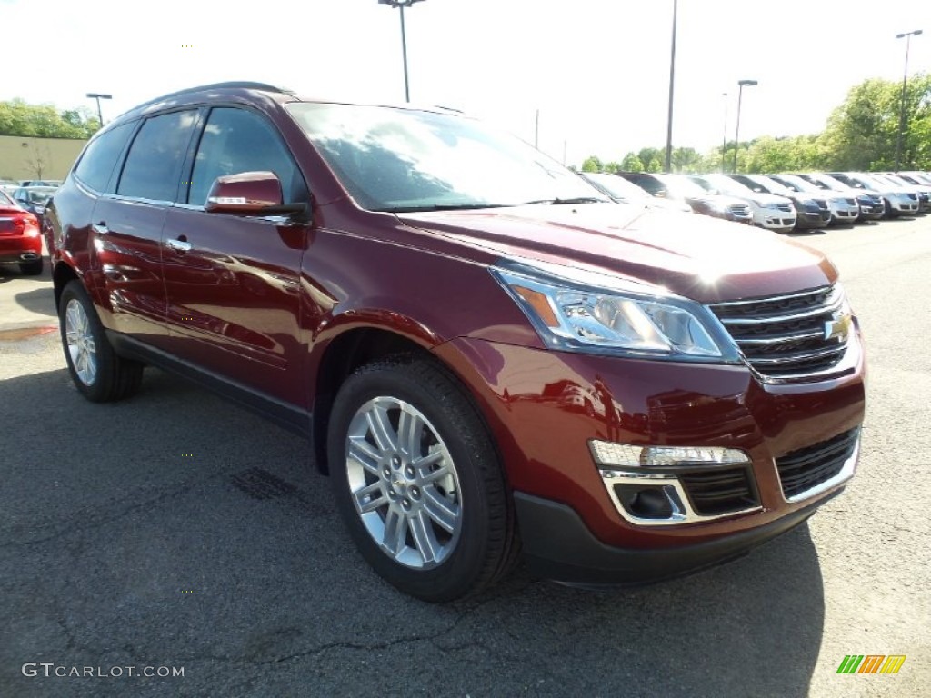2015 Traverse LT AWD - Siren Red Tintcoat / Ebony photo #3