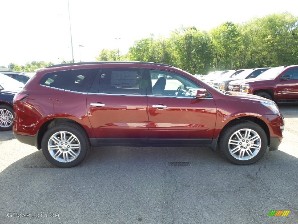 2015 Traverse LT AWD - Siren Red Tintcoat / Ebony photo #4