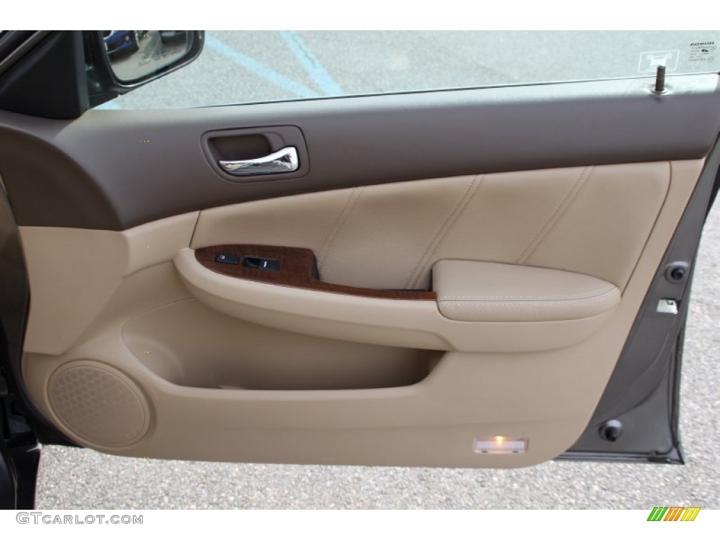 2007 Accord EX-L V6 Sedan - Desert Mist Metallic / Ivory photo #25