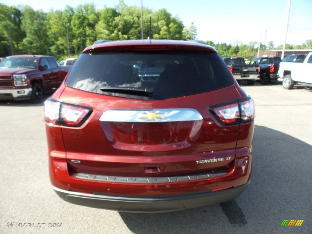 2015 Traverse LT AWD - Siren Red Tintcoat / Ebony photo #7