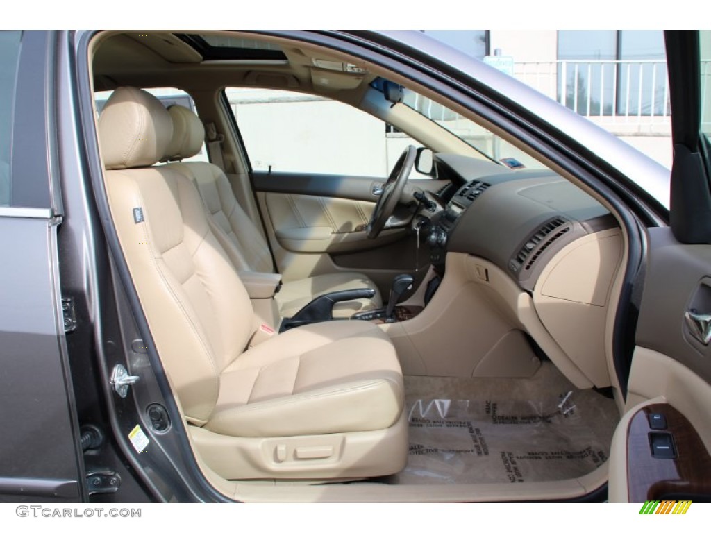 2007 Accord EX-L V6 Sedan - Desert Mist Metallic / Ivory photo #27