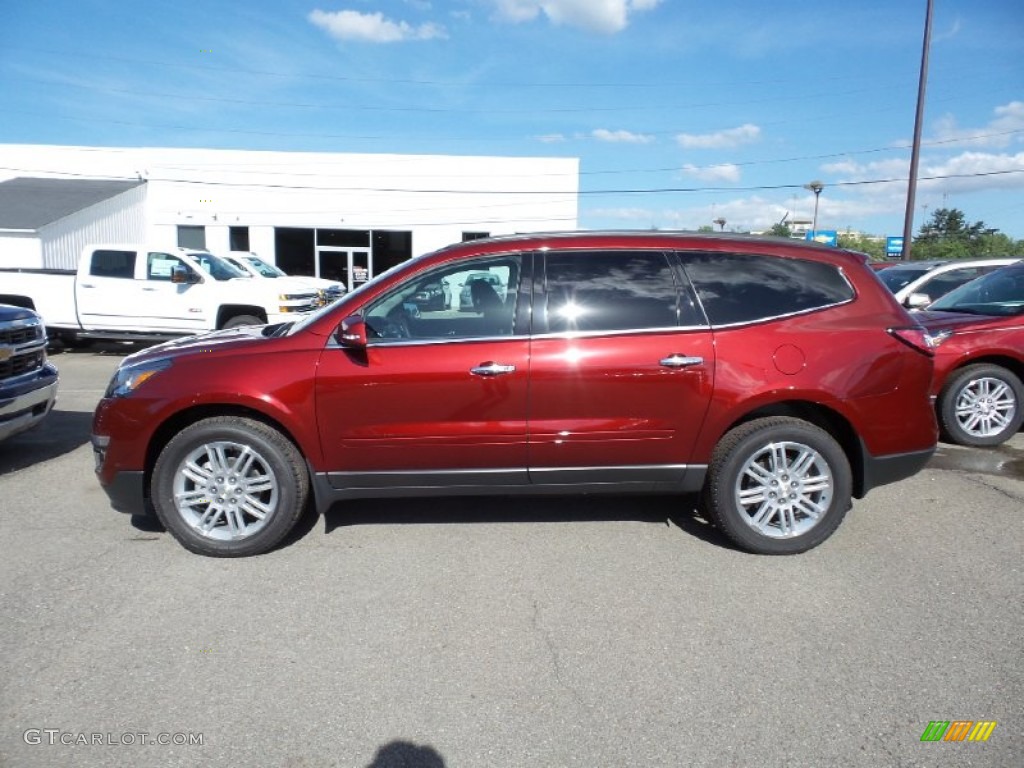 2015 Traverse LT AWD - Siren Red Tintcoat / Ebony photo #10