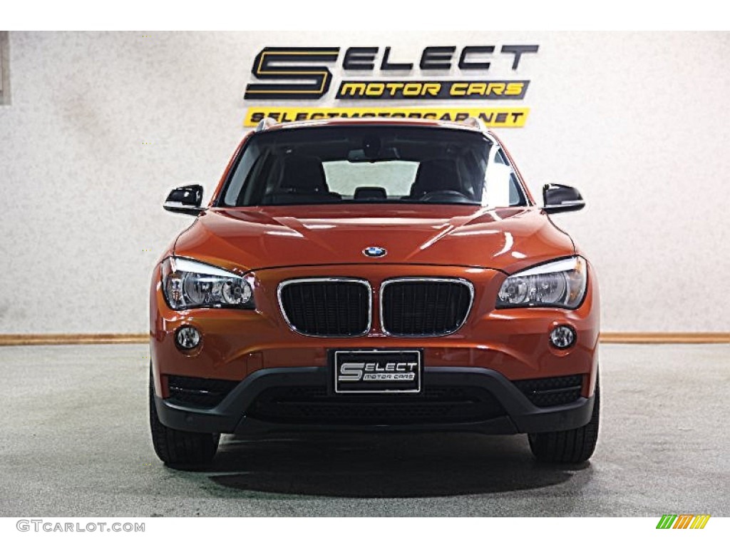 2013 X1 xDrive 28i - Valencia Orange / Black photo #2