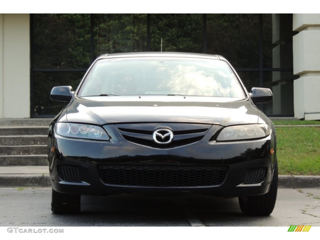 2008 MAZDA6 i Grand Touring Sedan - Onyx Black / Beige photo #5