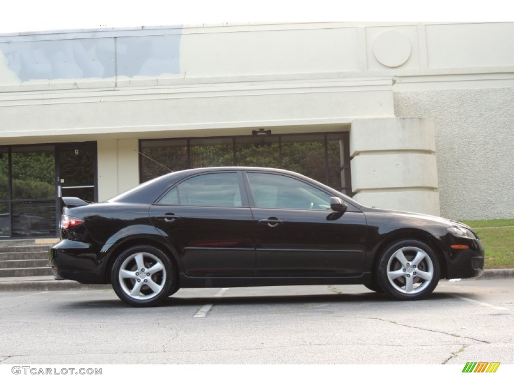 2008 MAZDA6 i Grand Touring Sedan - Onyx Black / Beige photo #6