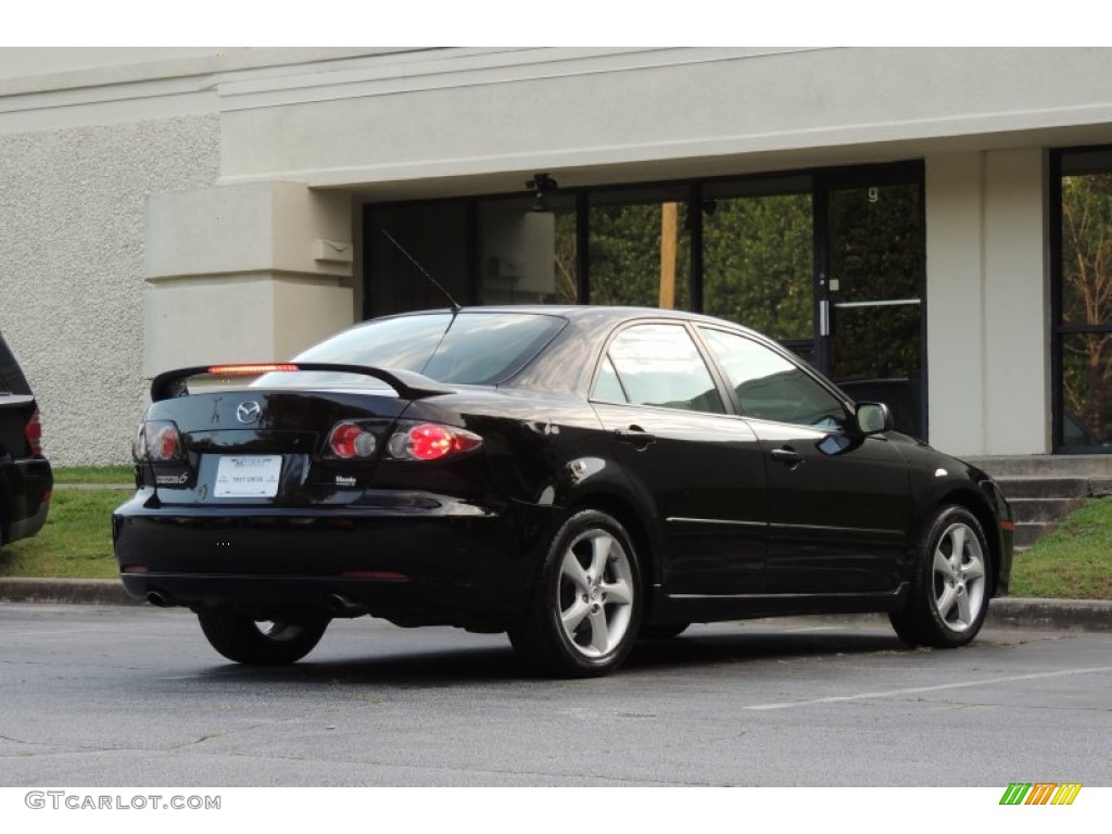 2008 MAZDA6 i Grand Touring Sedan - Onyx Black / Beige photo #8