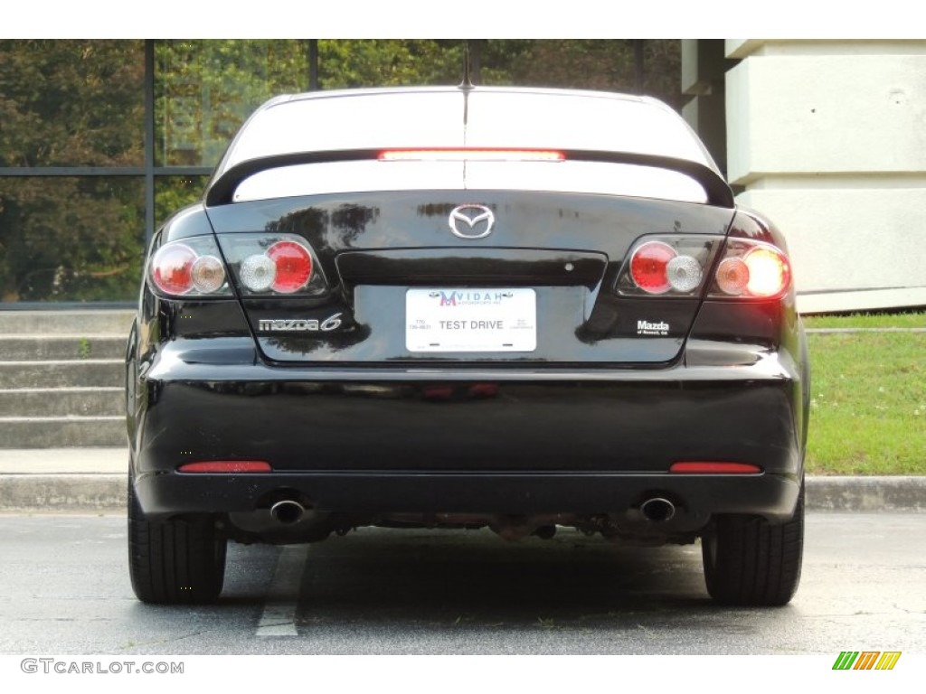 2008 MAZDA6 i Grand Touring Sedan - Onyx Black / Beige photo #9