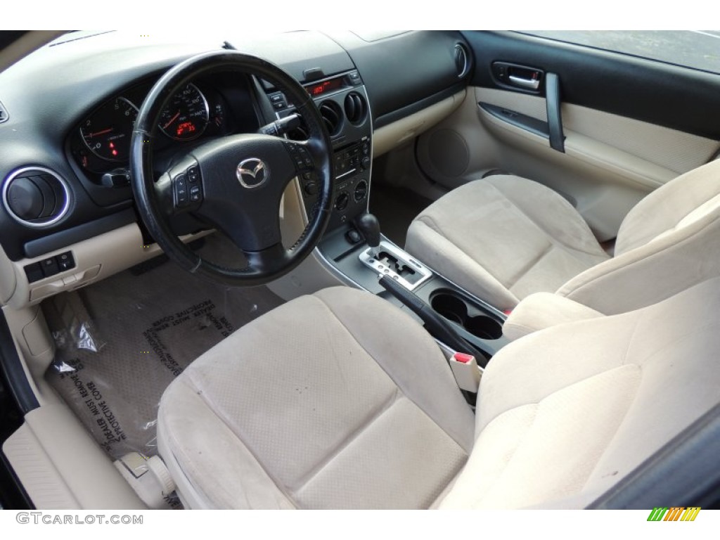 Beige Interior 2008 Mazda MAZDA6 i Grand Touring Sedan Photo #104109112