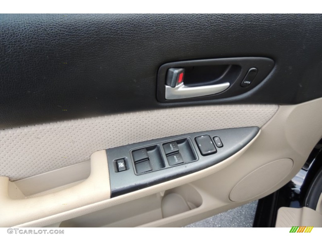 2008 MAZDA6 i Grand Touring Sedan - Onyx Black / Beige photo #13