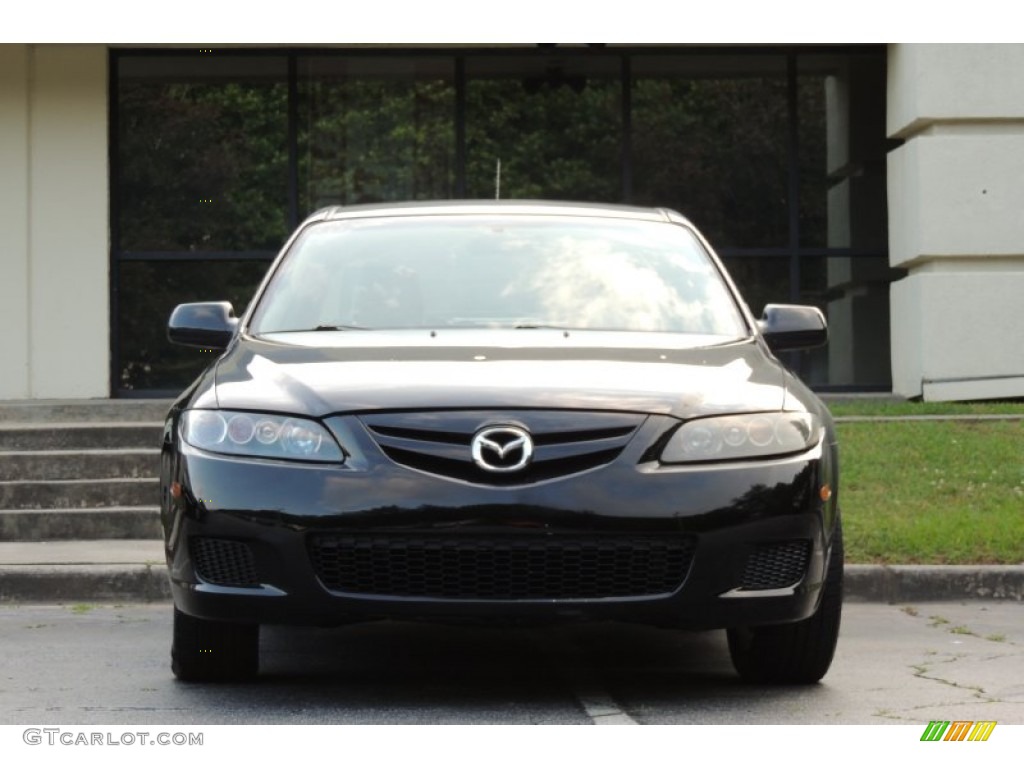 2008 MAZDA6 i Grand Touring Sedan - Onyx Black / Beige photo #17