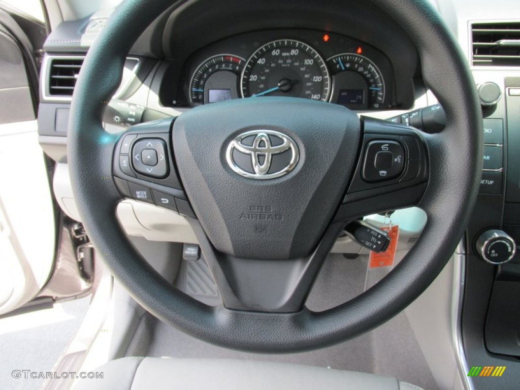 2015 Camry LE - Predawn Gray Mica / Ash photo #28
