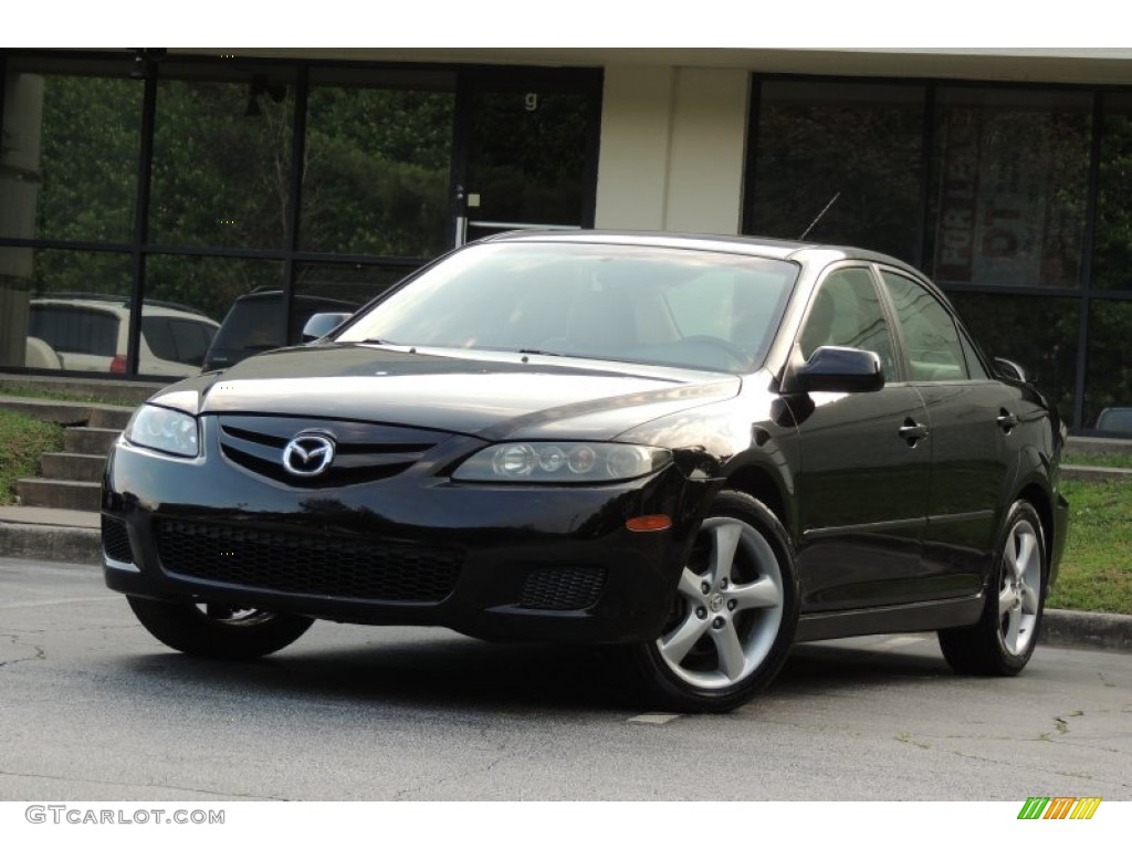 2008 MAZDA6 i Grand Touring Sedan - Onyx Black / Beige photo #22