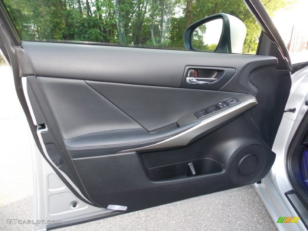 2015 Lexus IS 350 F Sport AWD Black Door Panel Photo #104113828
