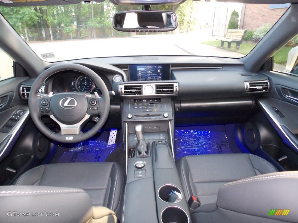 2015 Lexus IS 350 F Sport AWD Black Dashboard Photo #104113909