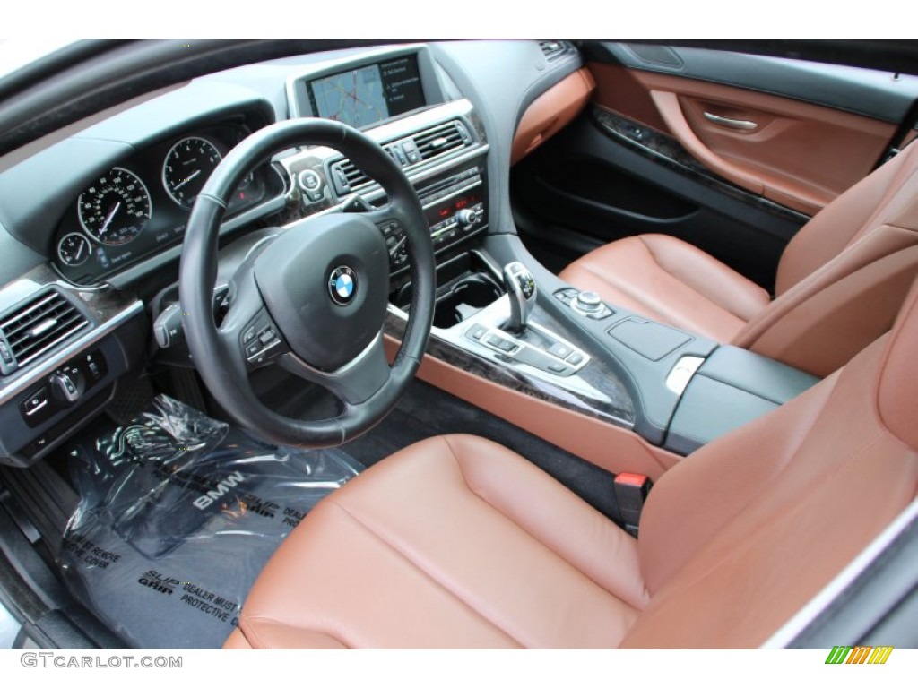 Cinnamon Brown Interior 2013 BMW 6 Series 640i Gran Coupe Photo #104117152