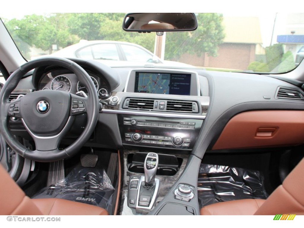 2013 BMW 6 Series 640i Gran Coupe Cinnamon Brown Dashboard Photo #104117221