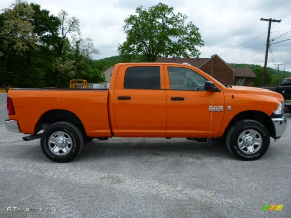 2015 2500 Tradesman Crew Cab 4x4 - Omaha Orange / Black/Diesel Gray photo #7