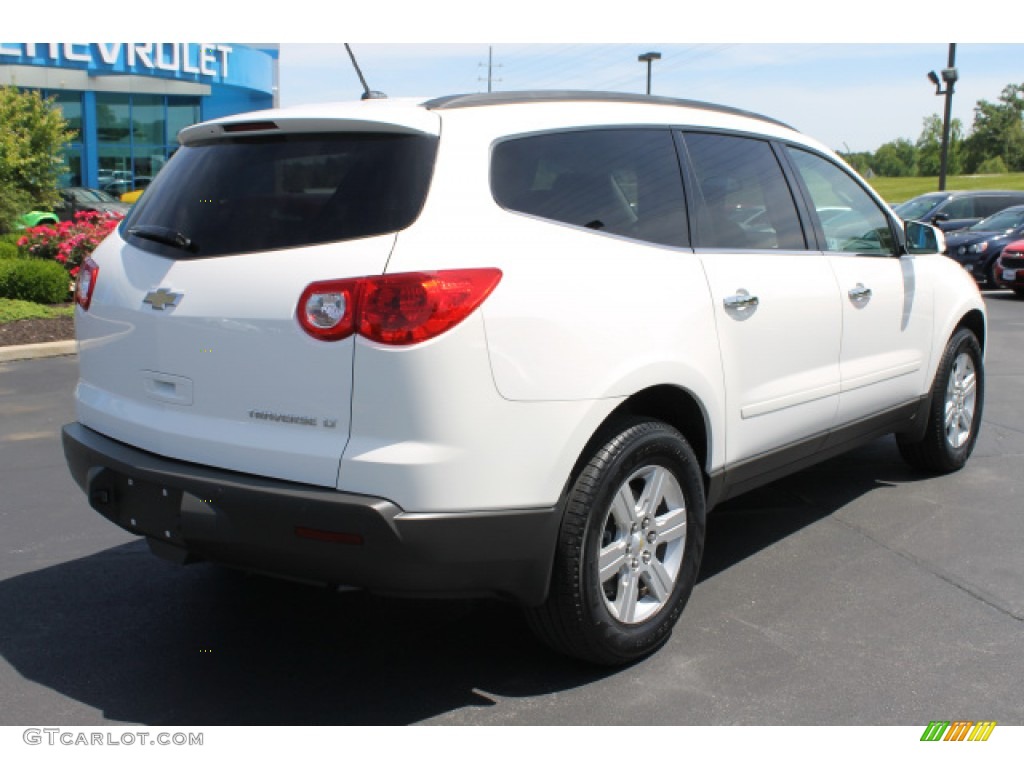 2011 Traverse LT - White / Ebony/Ebony photo #3