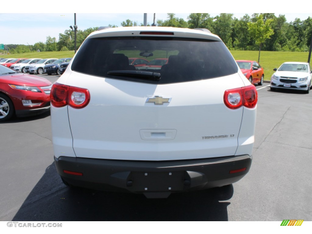 2011 Traverse LT - White / Ebony/Ebony photo #6