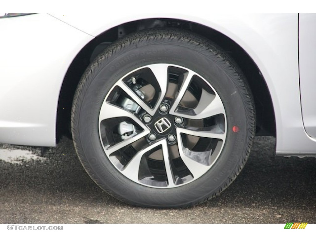 2015 Civic EX Sedan - Alabaster Silver Metallic / Gray photo #7