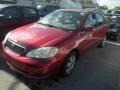 Impulse Red 2005 Toyota Corolla LE Exterior