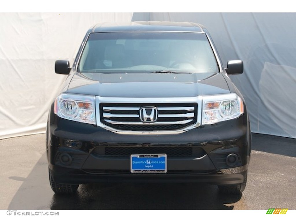 2015 Pilot LX - Crystal Black Pearl / Gray photo #2