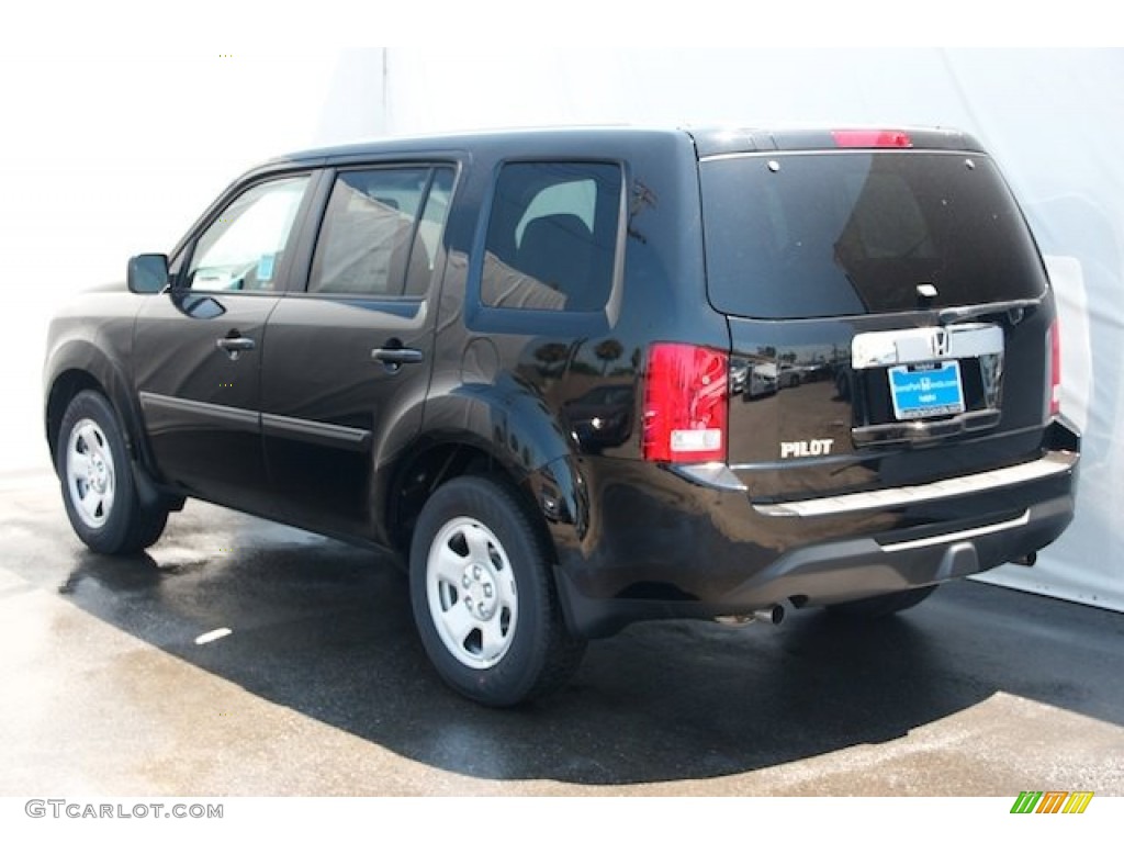 2015 Pilot LX - Crystal Black Pearl / Gray photo #5