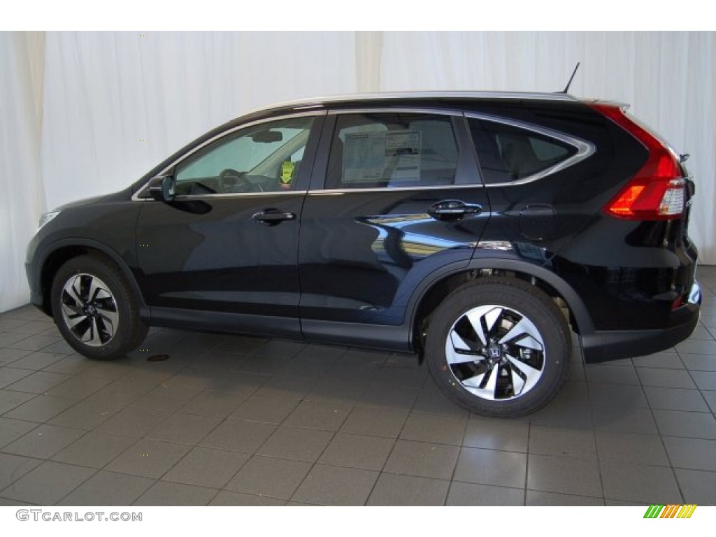 2015 CR-V Touring AWD - Crystal Black Pearl / Black photo #6