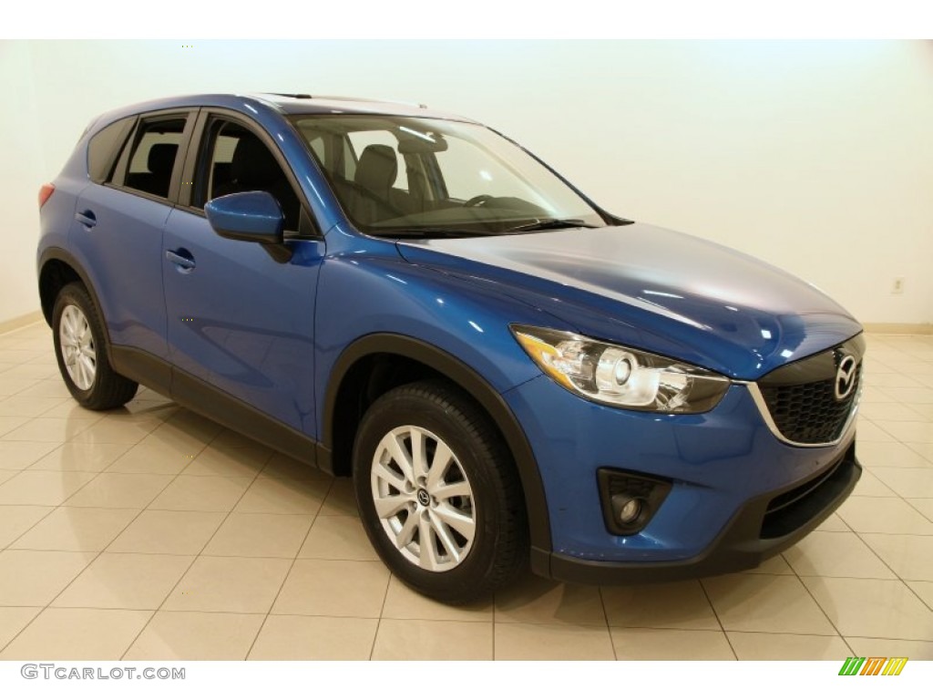 2013 CX-5 Touring AWD - Sky Blue Mica / Black photo #1