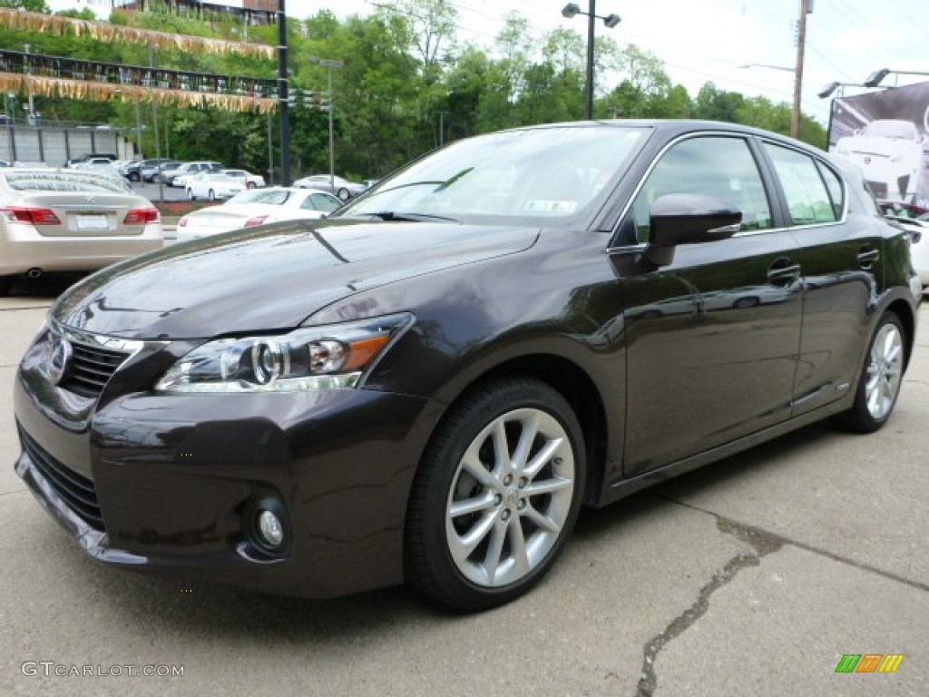 2013 CT 200h Hybrid Premium - Fire Agate Pearl / Black photo #2