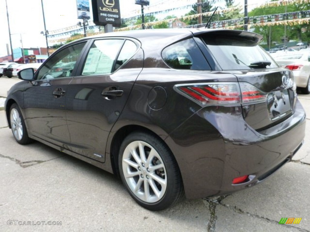 2013 CT 200h Hybrid Premium - Fire Agate Pearl / Black photo #9