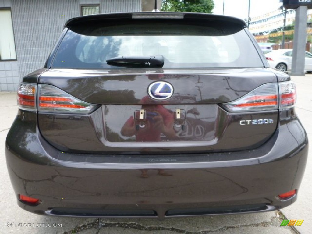 2013 CT 200h Hybrid Premium - Fire Agate Pearl / Black photo #10