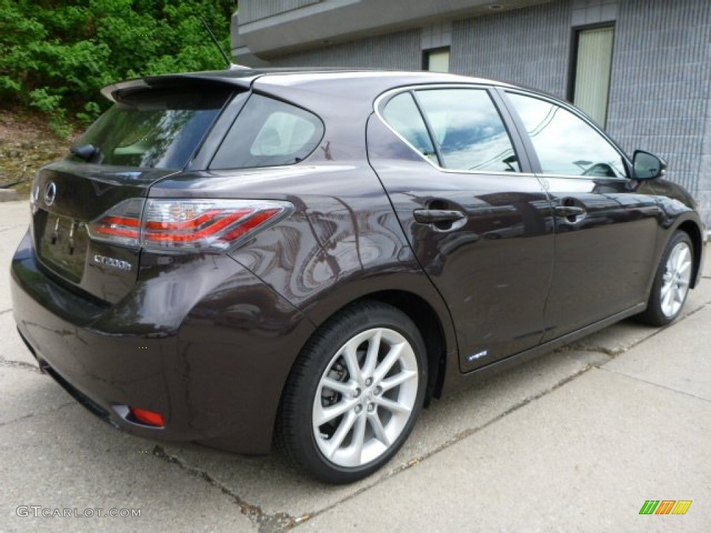 2013 CT 200h Hybrid Premium - Fire Agate Pearl / Black photo #12