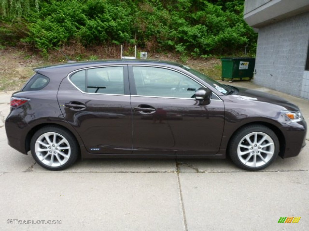 2013 CT 200h Hybrid Premium - Fire Agate Pearl / Black photo #13