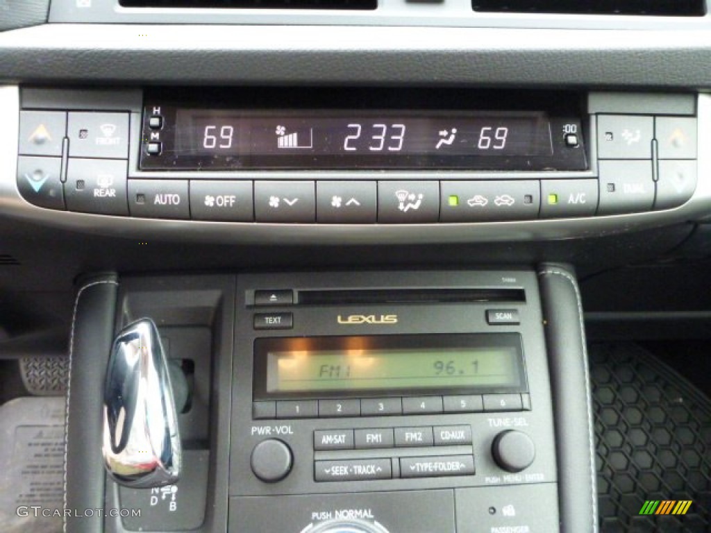 2013 CT 200h Hybrid Premium - Fire Agate Pearl / Black photo #24