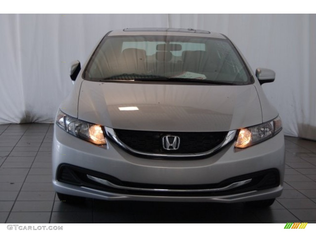 2015 Civic EX Sedan - Alabaster Silver Metallic / Gray photo #3