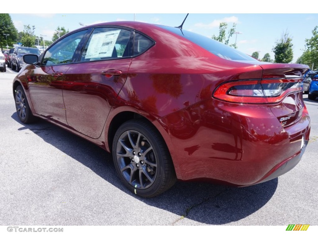 2015 Dart SE - Passion Red Pearl / Black photo #2