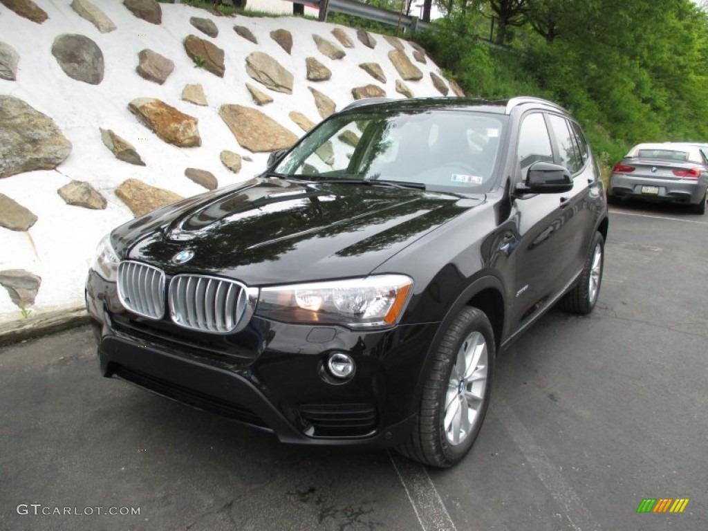 Jet Black 2016 BMW X3 xDrive28i Exterior Photo #104135206