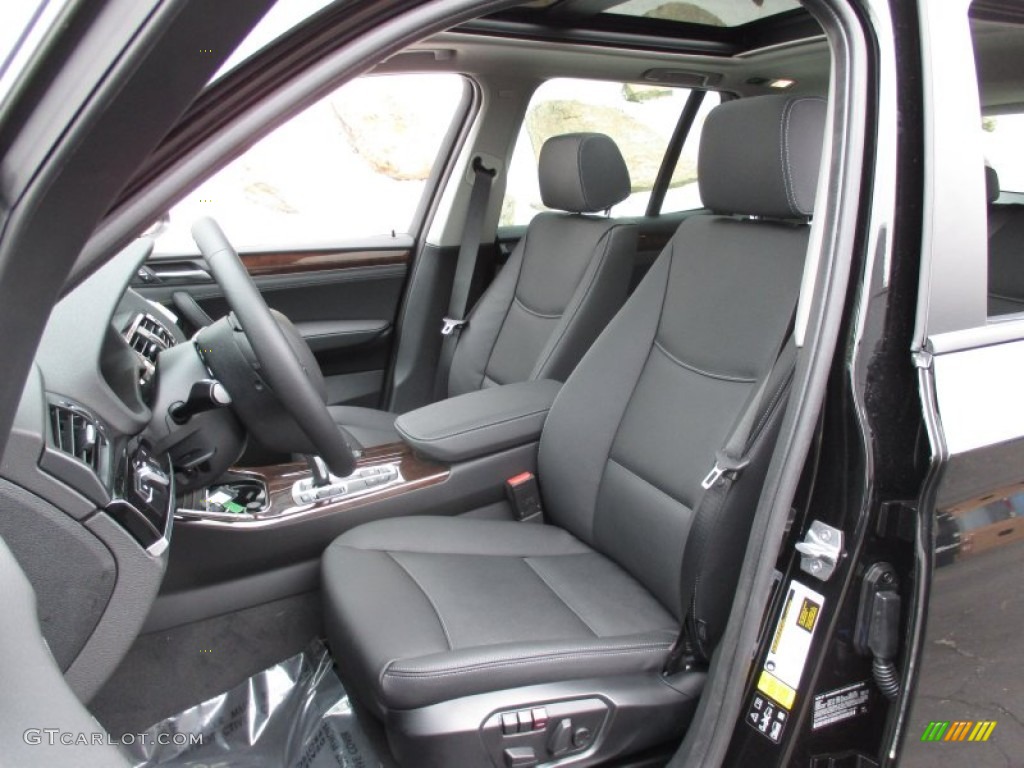 Black Interior 2016 BMW X3 xDrive28i Photo #104135275