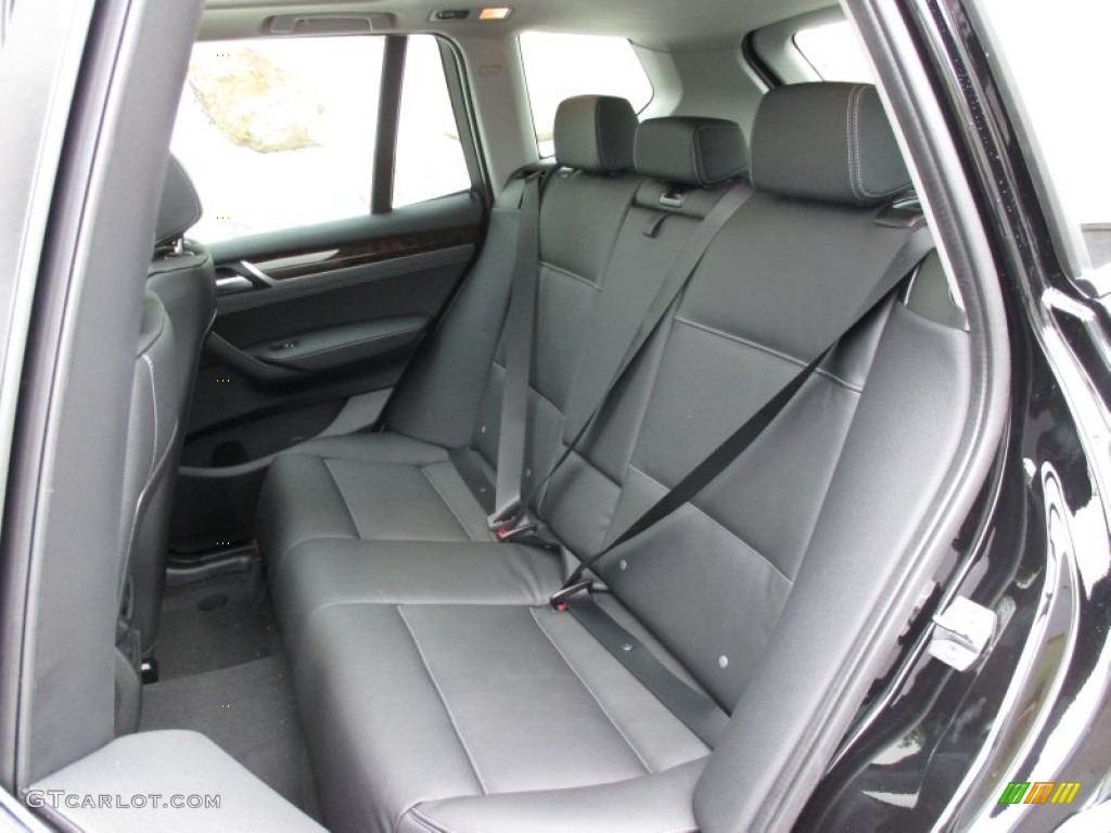 Black Interior 2016 BMW X3 xDrive28i Photo #104135302