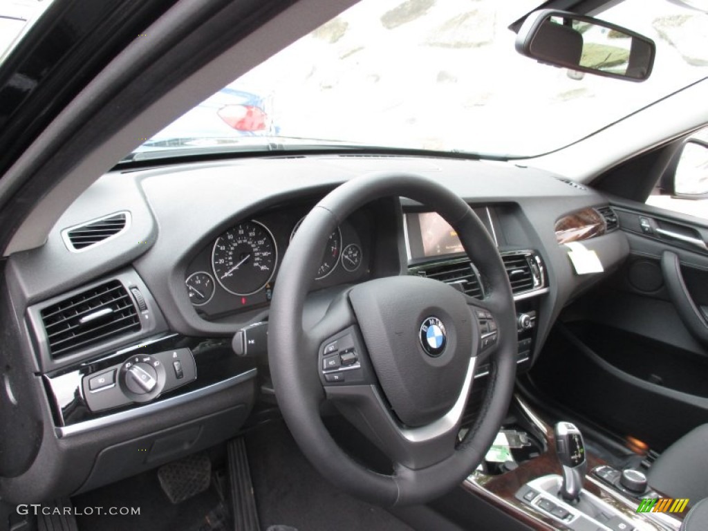 2016 BMW X3 xDrive28i Black Dashboard Photo #104135323