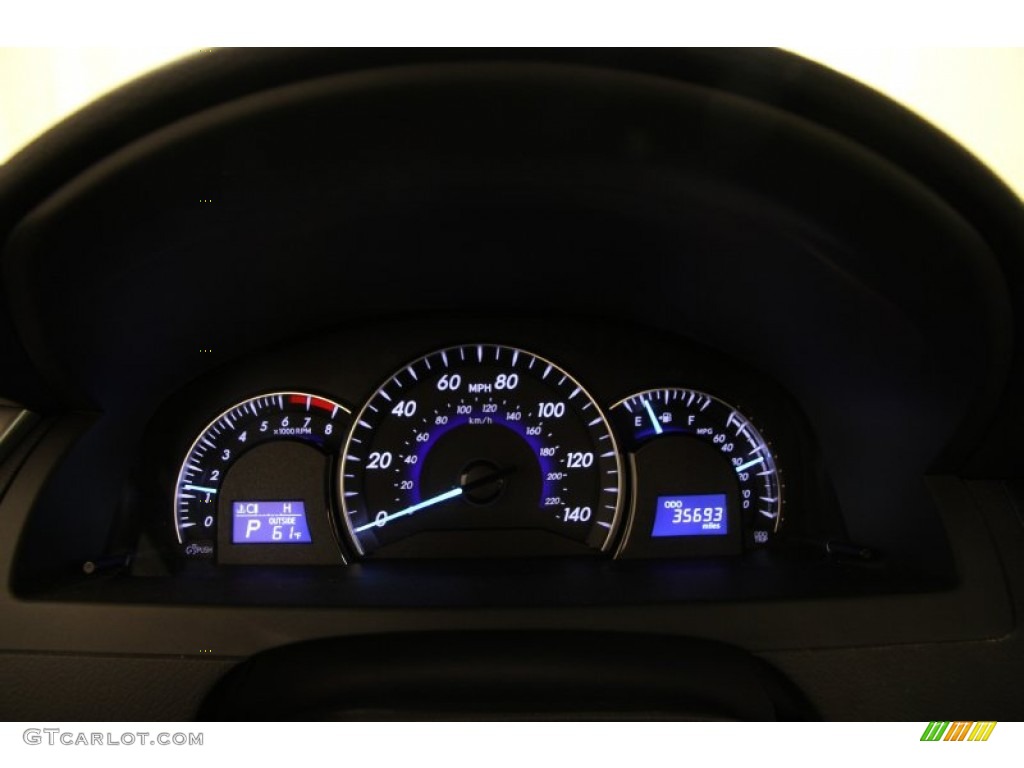 2012 Toyota Camry XLE V6 Gauges Photo #104135392