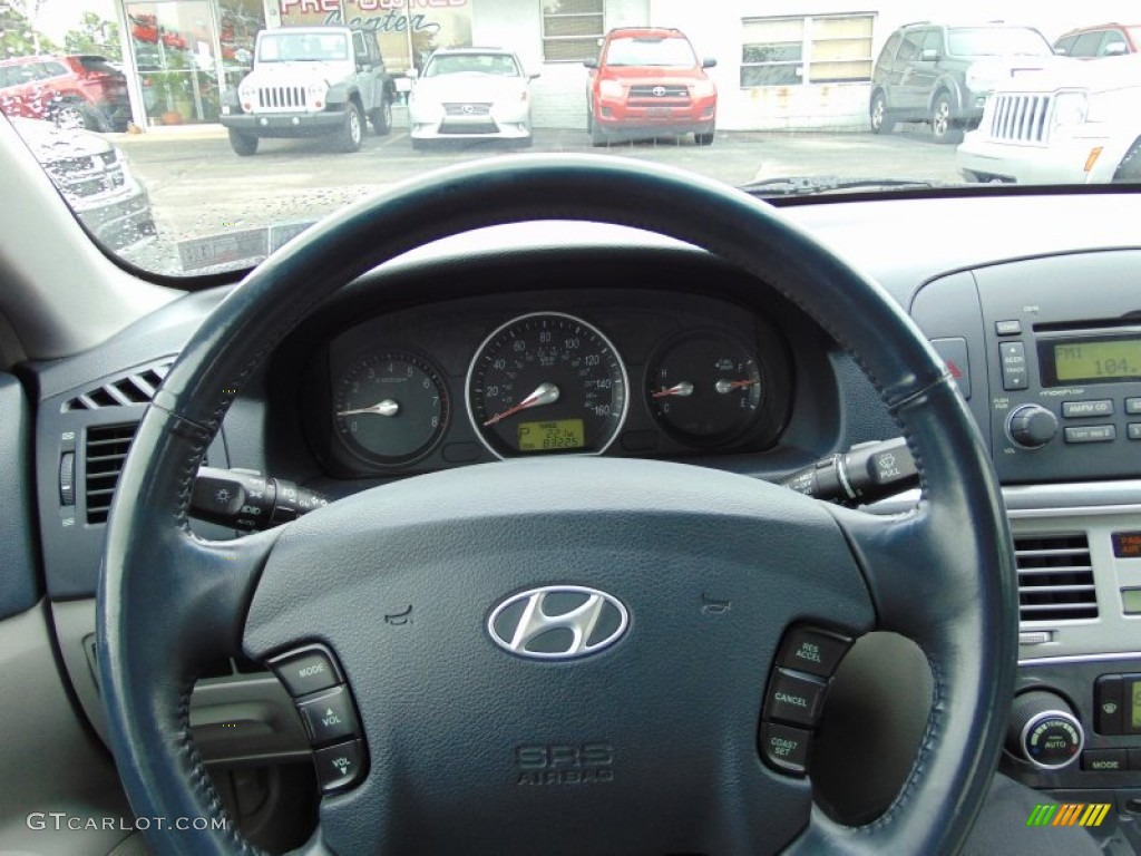 2006 Sonata LX V6 - Deepwater Blue / Gray photo #29