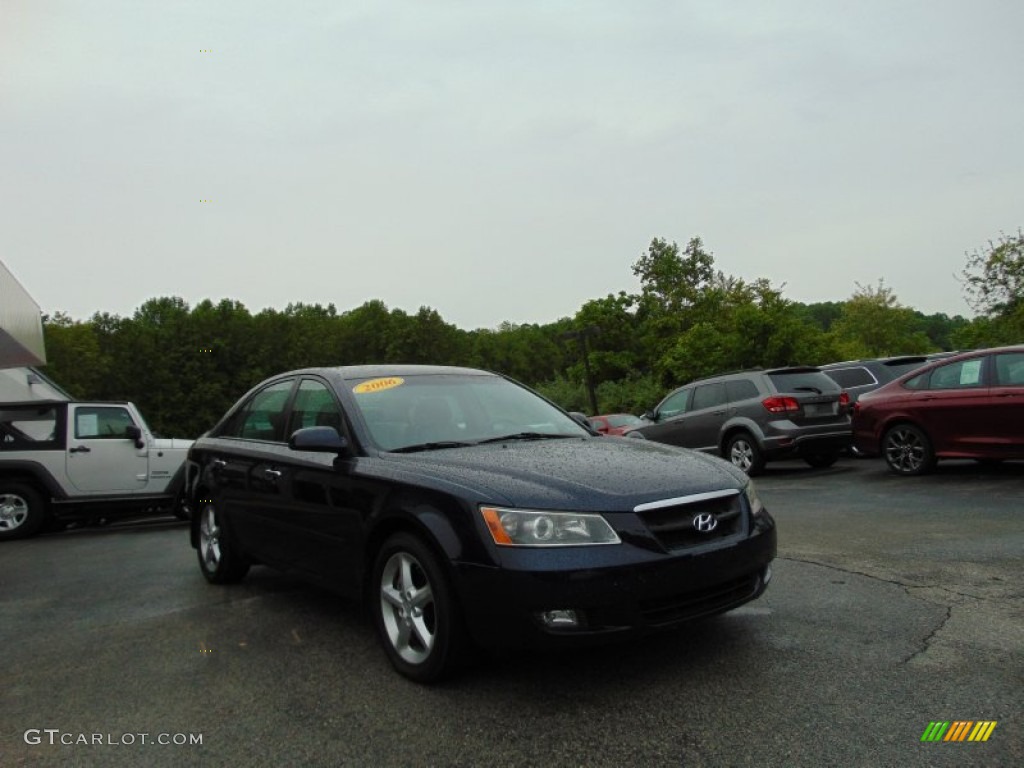 2006 Sonata LX V6 - Deepwater Blue / Gray photo #31